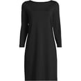 thumbnail image 3 of Lands' End Women's 3/4 Sleeve Boatneck Swim Cover-up Dress, 3 of 6