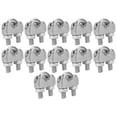 thumbnail image 5 of 12Pcs 1/8 Inch M3 Stainless Steel Wire Rope Cable Clip Clamp U Bolt Saddle Fastener, 5 of 8