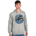 thumbnail image 5 of North Carolina Retro First in Flight Zip Up Hoodie Men's Women's Brisco Brands M, 5 of 6