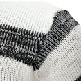thumbnail image 4 of HaoXianJian Men's Slim Fitted Striped Turtleneck Sweater Casual Cable Knit Pullover Sweaters Men's Fall Winter Fashion Long Sleeve Clothing, 4 of 6