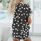 thumbnail image 5 of Fiudx Camisas para Mujer Blusa Casual de Solapa para Mujer con Estampado de Manga Corta y Botones, 5 of 7