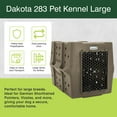 thumbnail image 2 of Dakota 283 Canine Rough and Tough Economy Pet Kennel, Large, Coyote Granite, 2 of 9