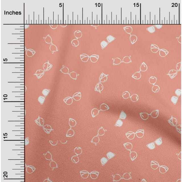 oneOone Tissu en Coton à Volants Cambriques Lunettes Matériel de Robe de Mode Tissu Imprimé Tissu au Mètre 56 Pouces de Large