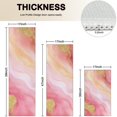 thumbnail image 4 of Pink Gold Marble Pattern Kitchen Rugs Sets Of 3,Kitchen Runner Rugs Non Skid Washable,Decorative Kitchen Floor Mats for Kitchen,Sink,Laundry,17"x30"+ 17"x47" + 17"x59", 4 of 6