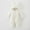 01 White, variant on Hicidod Baby Rompers Fleece Warm Infant Boys Girls One Piece Outfit Cute Ears Hooded Zipper Jumpsuits Outerwear