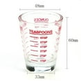 thumbnail image 2 of Shot Glasses Measuring cup Espresso Shot Glass Liquid Heavy Glass Wine Glass 2 Pack 26-Incremental Measurement 1oz, 6 Tsp, 2 Tbs, 30ml By BCnmviku (2pack-White), 2 of 3