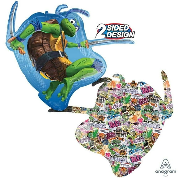 32 inch Teenage Mutant Ninja Turtle - Leonardo Foil Mylar Balloon - Party Supplies Decorations