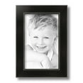 thumbnail image 2 of ArtToFrames 7" x 11" Honors Black with Silver Picture Frame, 7x11 inch Black Wood Poster Frame (WOM-5157),  Pack, 2 of 7