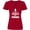 Red, variant on Inktastic Easily Distracted by Penguins Women's V-Neck T-Shirt