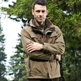 thumbnail image 3 of Chaqueta de esquí impermeable de montaña para hombre Cortavientos de lluvia a prueba Chaqueta de para proteger de nieve con capucha cálida de - , 2XL, 3 of 7