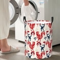 thumbnail image 4 of Lsque Roosters pattern Laundry Hamper Basket, Tall Woven Rope Hamper Basket for Clothes, Lightweight Storage Basket, Collapsible Waterproof-Medium, 4 of 8