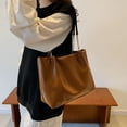 thumbnail image 3 of Bolso Mano Elegante para Mujer Hombro PU Gran Capacidad, 3 of 9
