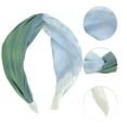 thumbnail image 3 of Unique Bargains 1 Pc Wide Tie Mesh Headbands for Women Blackish Green, 3 of 6