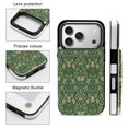 thumbnail image 3 of Dark Green Floral Hummingbird Pattern Leather Wallet Case for iPhone 16 Pro Wallet Case Card Holder Flip, 3 of 8