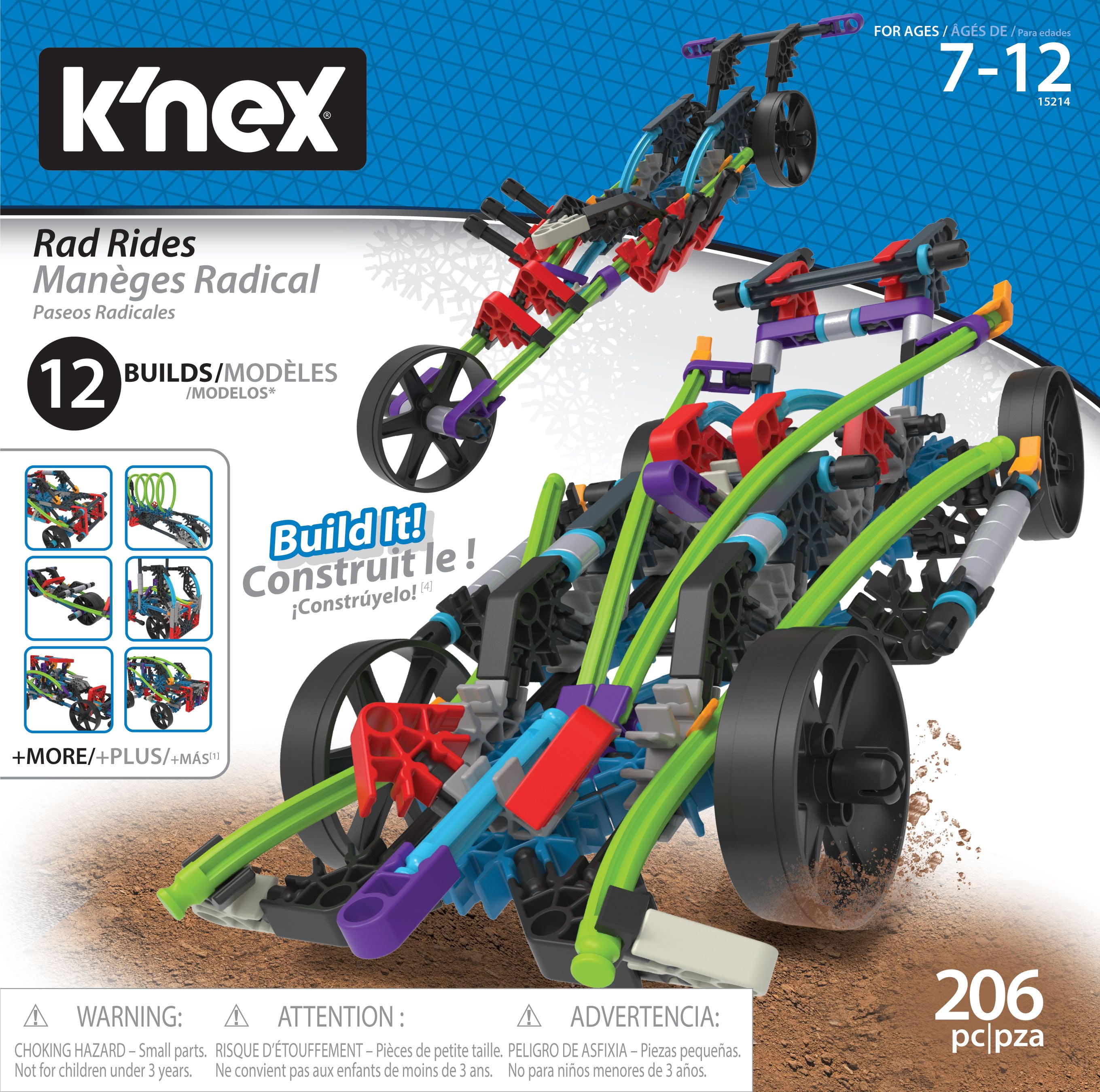 KNEX WHEELS 4 Large 3.5" tires w/wheels 