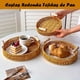 thumbnail image 2 of Cestas Redonda Tejidas de Pan con Mango, Bandeja Circular para Centro de Mesa Comedor Bandejas Almacenamiento de Servir Toalla Fruta Verdura Restaurante Cocina, 3 Tamaño, 2 of 6