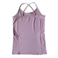 thumbnail image 4 of HAYIMI Women Seamless Workout Tank Tops Spaghetti Strap With Built In Bra And Side Pockets For Yoga Running Fitness Dance Summer Round Neck Solid Color Sleeveless Breathable Camisole, 4 of 9