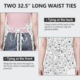 thumbnail image 6 of Black and White Halloween Ghosts Apron-Garden Aprons for Women with Pockets-Cotton Linen Waterproof Kitchen Cooking Gardening Aprons Adjustable for Kitchen,Cooking,BBQ and Salon 32"x27", 6 of 7