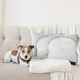 thumbnail image 4 of Ambesonne Damask Throw Pillow Cover 2 Pack, Abstract Retro Ornaments, 16", Pale Grey White, 4 of 5