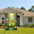 thumbnail image 2 of Amhnf Frog Garden Flag With Colorful Flowers And Butterflies For Home Outdoor Garden Yard Decor 12x18 inch, 2 of 5