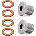 thumbnail image 1 of Crankcase Engine Oil Drain Plug and Washer 7052306 5812232 Replacement for Polaris Sportsman RZR Ranger Scrambler 2Pcs, 1 of 7