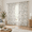 Blue Grey-52"W x 63"L (Pack of 2), variant on Blue Grey 52"W x 90"L (Pack of 2) Jacobean Floral Semi Sheer Rod Pocket Curtains