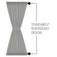 thumbnail image 5 of VHC Brands Farmhouse 72"x40" Door Panel Grey Rod Pocket Burlap Window Curtains, 5 of 6