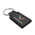 thumbnail image 2 of iPick Image for Chevrolet Corvette C7 Rectangular Black Leatherette Key Chain, Official Licensed, 2 of 4