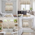 thumbnail image 6 of Vintage Botanical Kitchen Curtains Sets for Windows 24 Inch Length, Spring Floral Summer Botanical Rustic Rod Pocket Window Treatments Tier Curtains and Valances Set for Bedroom/Bathroom, 6 of 8