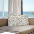 thumbnail image 3 of Lumbar Pillow Covers 20x12 Inch Set of 2, Farmhouse Sage Green Waterproof Outdoor Pillow Covers, Vintage Flower Leaf Botanical Decorative Cushion Pillowcases for Couch, Sofa, Bed, Garden, Patio, 3 of 9