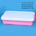 thumbnail image 1 of Wholesale High-Capacity Transparent Plastic Storage Box for Kids' Toys - Thick, Durable Organizing Container with Compact Design, Ideal for Desk/Playroom Organization, Pink Sandbox Compatible Storage, 1 of 6