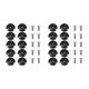 thumbnail image 4 of Eigraketly Paquete de 10 guías de línea de cubierta, cuerda de tracción redonda ranurada para Kayak, deportes acuáticos portátiles, hebilla con tornillos 2piezas, 4 of 6