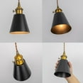 thumbnail image 2 of KAYYELAMP Dimmable Pendant Light Plug in Cord 15 Feet E26 Base Black Metal Shade Vintage Design Hanging Lamp for Bedroom Kitchen Counter(No Bulb), 2 of 7