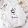 thumbnail image 2 of Nueva sudadera con capucha de manga larga con estampado de unicornio para hombre y mujer, cómoda y holgada, deportiva, 2 of 4