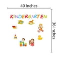 thumbnail image 3 of DAYCARE - Kindergarten Lettering Art Décor Multicolored Art Educational Materials & Toys Design Removable Vinyl Child Care Wall Decal Sticker - Kids Playroom Easy To Apply Wall Decoration 40" x 36", 3 of 3