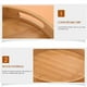 thumbnail image 3 of Round Serving Bamboo Wooden Tray for Dinner Trays Tea Bar Breakfast Food Container Handle Storage Tr, 3 of 5