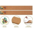 thumbnail image 3 of 4 Pack Self-Adhesive Cork Board Roll-Wall Thick Bulletin Board with 50 Multi-Color Push Pins-15 inch x 2 inch- Ultra Strength Adhesive Backing for Office, Home, School- Note Pads is Gift, 3 of 5