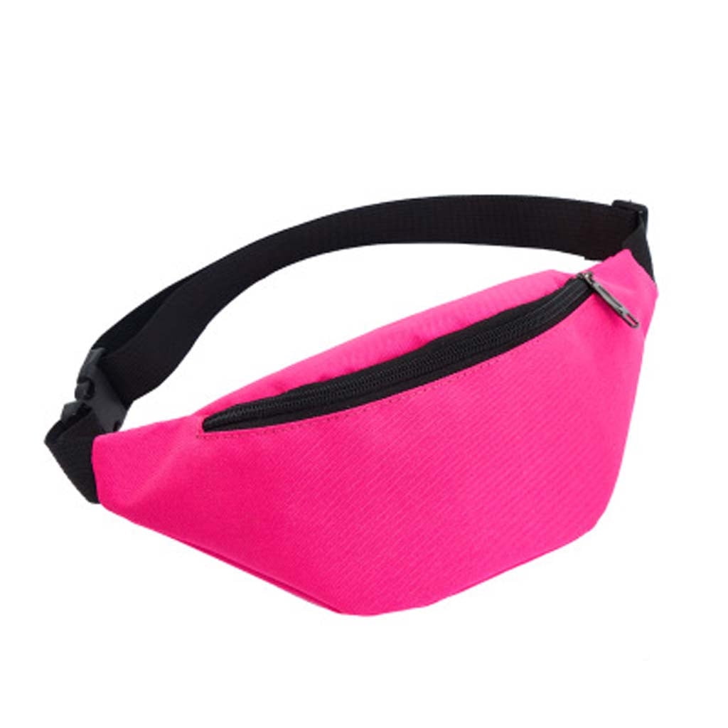 Waist Chest Bag for Male and Female 2019 New Fashion Casual Pocket Outdoor  Sports Shoulder Bag Unisex Messenger Bag Pink