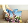 thumbnail image 2 of Ambesonne Easter Throw Pillow Cover 2 Pack, Eggs and Fluffy Bunny, 18", Multicolor, 2 of 7