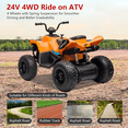 thumbnail image 7 of Roromall Kids ATV Ride on Toy 24V 4 Wheeler Battery Powered Quad Toy Vehicle with Electric Ride On Toy, for Boys & Girls Gift, 7 of 7