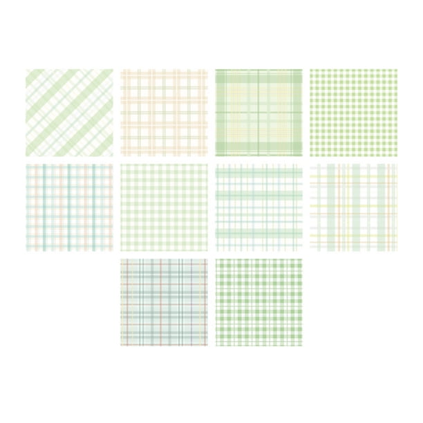 Papel De Notas Bloc de notas de papel Vintage a cuadros, creativo, lindo, para notas (extracto verde suculento) Ehuebsd Libre de BPA