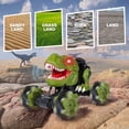 thumbnail image 2 of Coche de control remoto JanHm RC potente todoterreno dinosaurio 4WD 2.4Ghz recargable 45° deriva verde 1:18, 2 of 5
