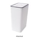 thumbnail image 4 of Injueey Bote de basura rectangular: cabe fácilmente en el espacio Capacidad de 12 l Baño Cocina Inodoro Nórdico con Suministros de limpieza para el hogar Blanco S, 4 of 6