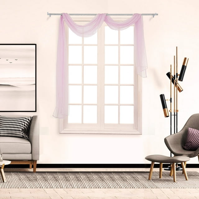 EGNMCR Rideaux, Rideaux pour Chambre 1 Pce Cantonnières en Voile Toutes Couleurs Cantonnière Pelmet Rideaux en Filet Cantonnière en Voile Cantonnières de Rideau