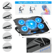 thumbnail image 3 of Bases Enfriadoras Para Laptop Gamer Con Luz Led Lcd Toque Xtellar Color Negro, 3 of 4