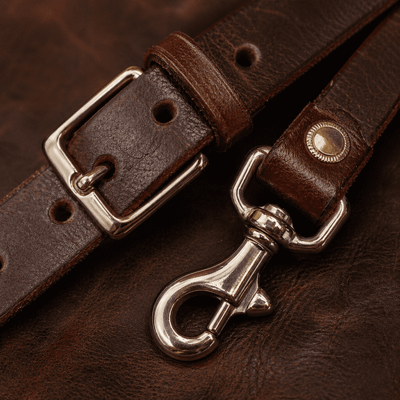 Horse Western Latigo Leather Back Cinch Connector Strap Snap 975B6013