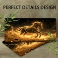thumbnail image 4 of Golden Sparkling Horse Front License Plate, Metal License Plate, Funny Standard Plates Personalized Novelty Decorative For Men/Women/Boys/Girls Car 6×12 Inch, 4 of 7
