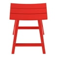 thumbnail image 5 of Costaelm Paradise 24" Poly Plastic Outdoor Patio Counter Stool, Red, 5 of 6