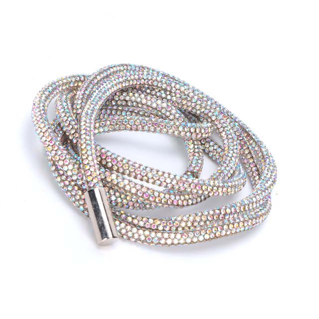 DIY Rhinestone Rope, Rhinestone Rope Rhinestones Rope Decoration 6mm / 0.2in Shiny Rhinestone For Clothing Light Blue,AB Color