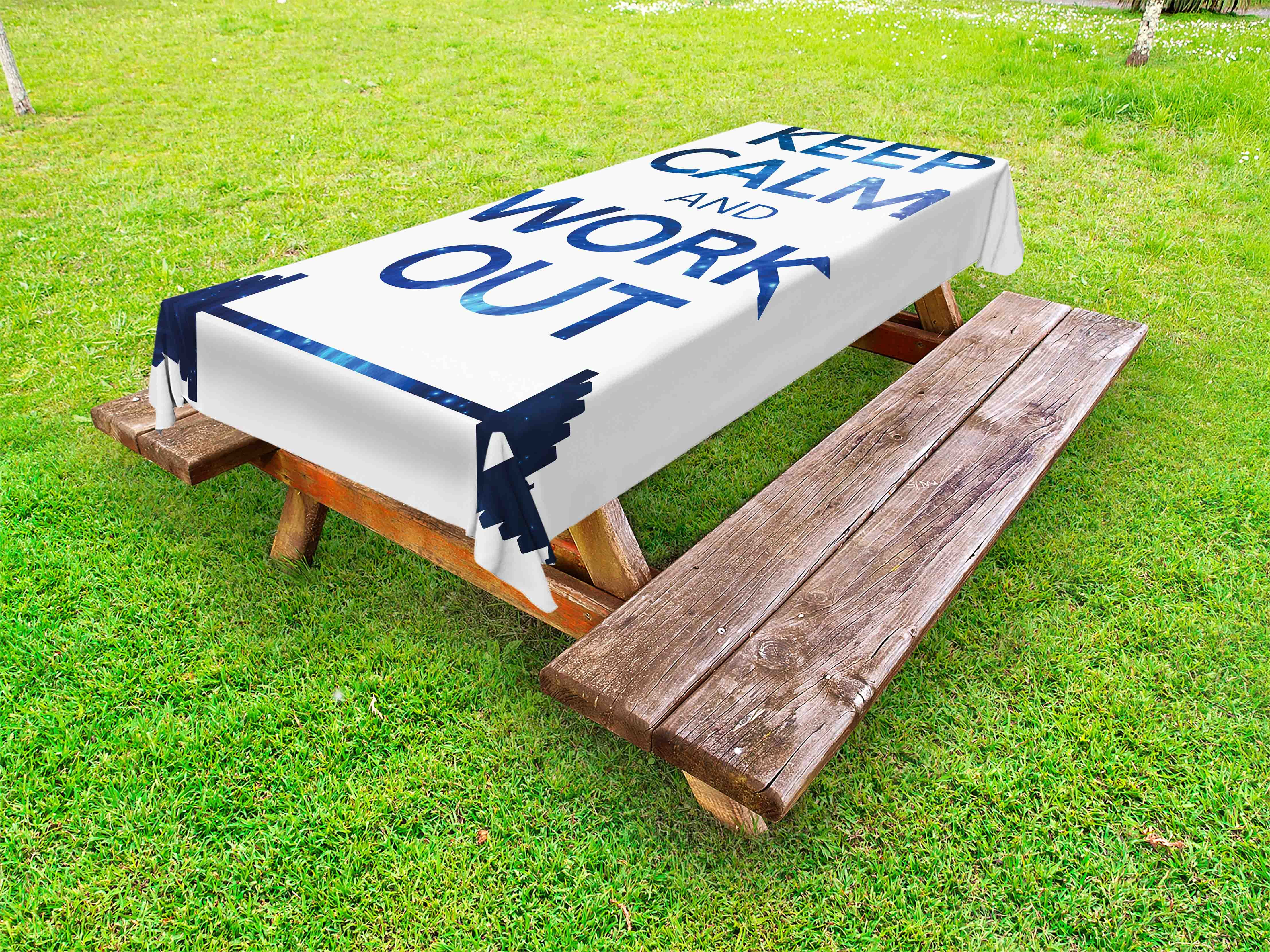 Dining Room Kitchen Rectangular Table Cover 52 X 70 Dark Blue White Ambesonne Fitness Tablecloth Keep Calm and Work Popular Famous Phrase with Night Sky Galaxy Celestial Dining Room Kitchen Rectangular Table Cover 52 X 70 Dark Blue White Ambesonne Fitness Tablecloth Keep Calm and Work Popular Famous Phrase with Night Sky Galaxy Celestial